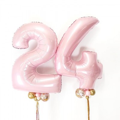 24 light pink number